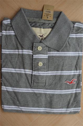 Hình Áo polo sọc xám cao cấp nhập khẩu HCO-PS08