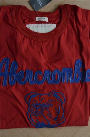 Hình Áo crew neck Abercrombie màu đỏ AF-T37