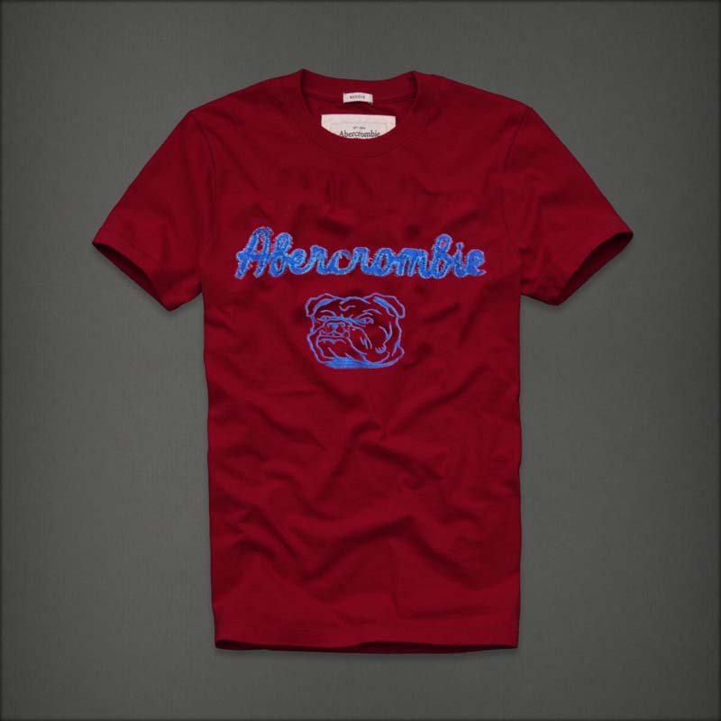 Hình Áo crew neck Abercrombie màu đỏ AF-T37