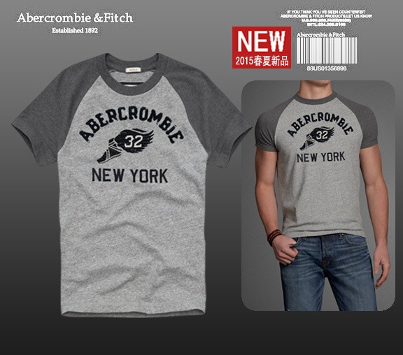 Hình Áo abercrombie New York xám 2015 AF-T75