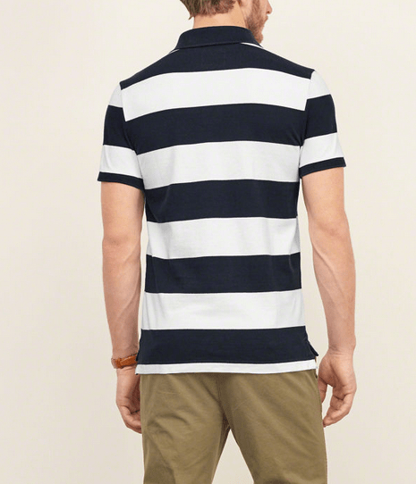 Hình Áo thun nam Abercrombie Striped Polo Shirt AF-PS09