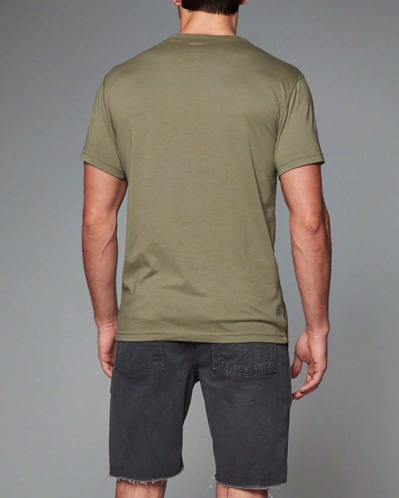 Hình Áo thun cổ trụ Abercrombie & Fitch Iconic Henley AF-CT08