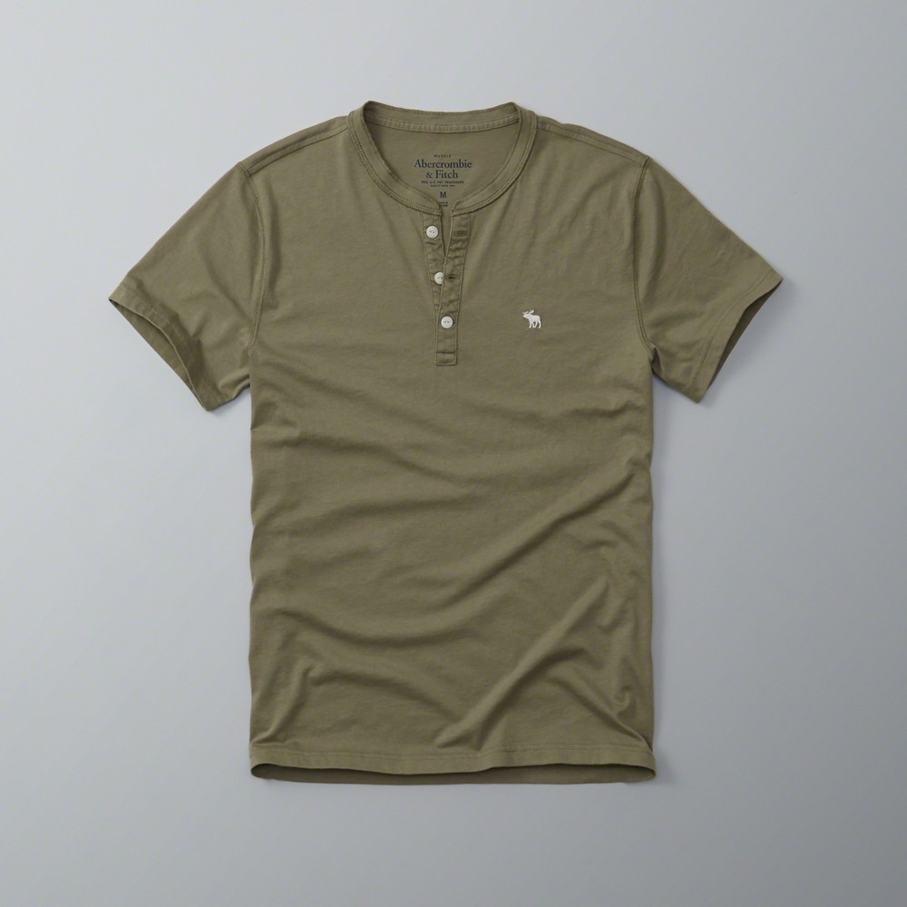 Áo thun cổ trụ Abercrombie & Fitch