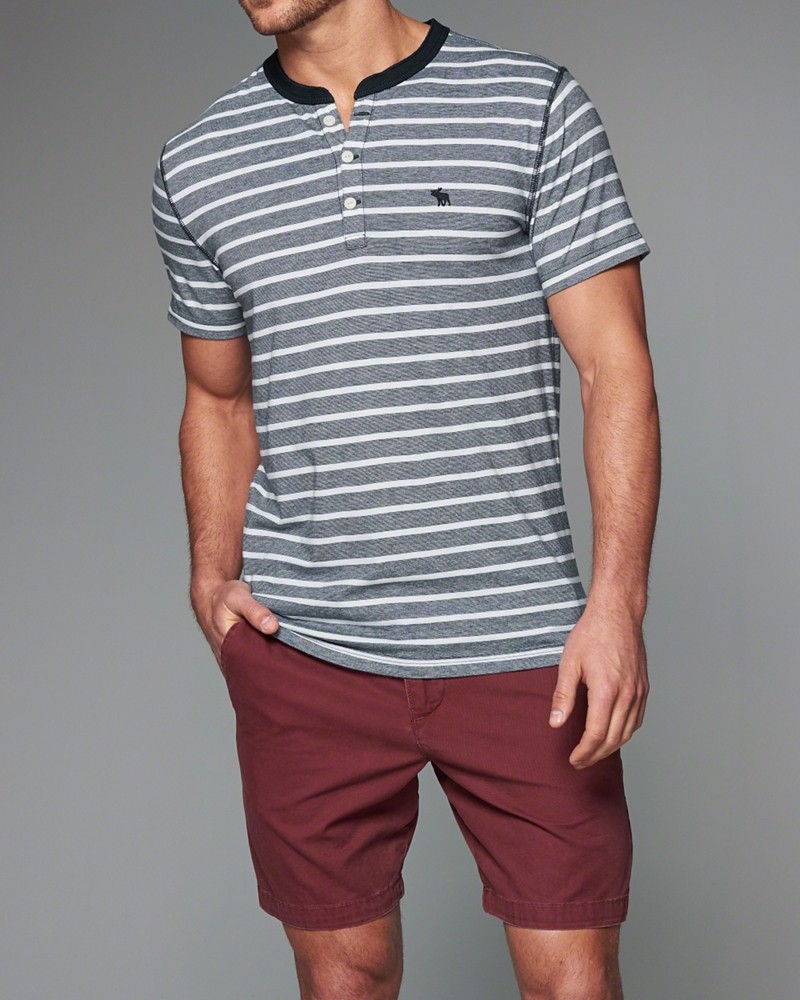 Áo thun cổ đứng Abercrombie