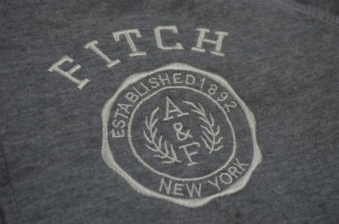 Hình Áo khoác nữ lông cừu Abercrombie Embroidered Logo Graphic Hoodie AF-NK07