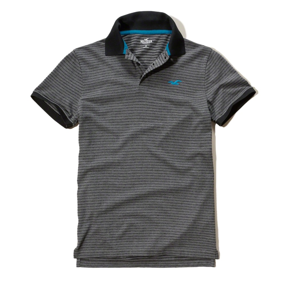 Hình Áo thun nam có cổ Hollister Contrast Icon Polo HCO-P38