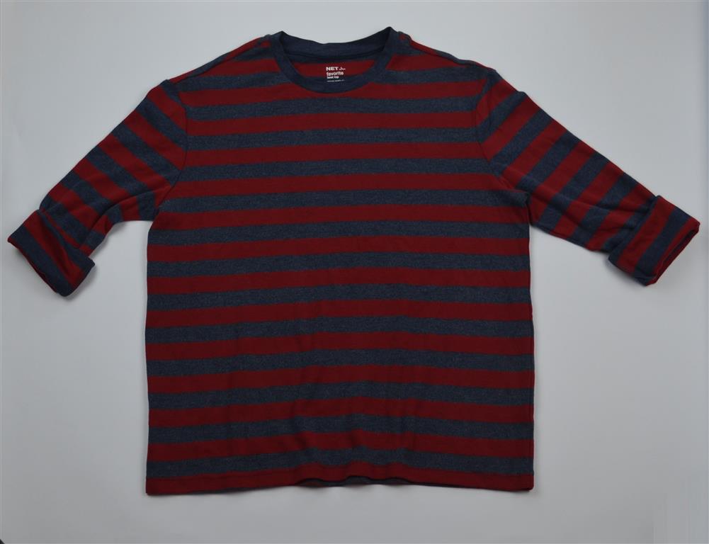 Hình Áo thun nam tay dài NET Striped Crew Sweater NET-TD02