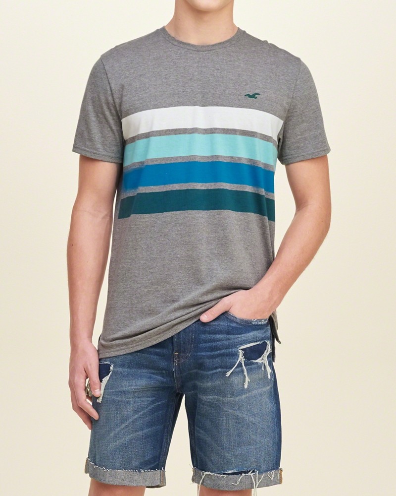 Hình Áo thun nam Hollister Stripe Icon T-Shirt HCO-T97