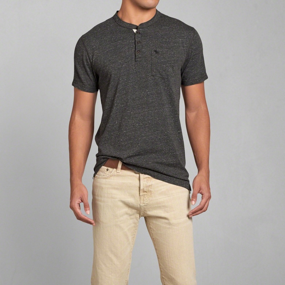 Hình Áo thun nam cổ trụ Abercrombie Pocket Henley AF-CT20