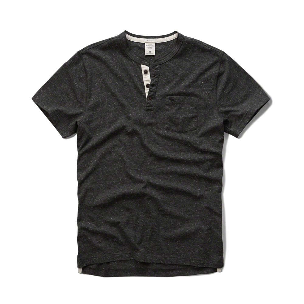 Hình Áo thun nam cổ trụ Abercrombie Pocket Henley AF-CT20