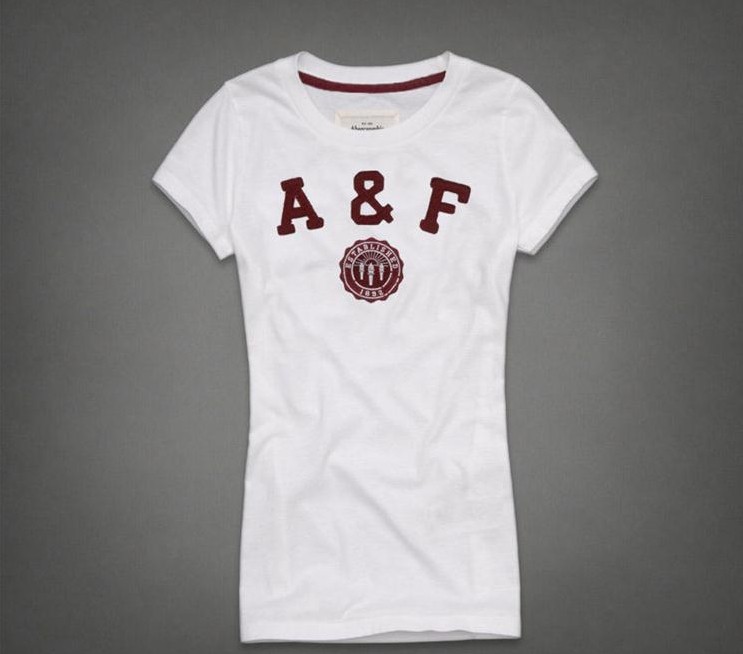 Hình Áo thun nữ Abercrombie Applique Logo Graphic Tee AF-NT60
