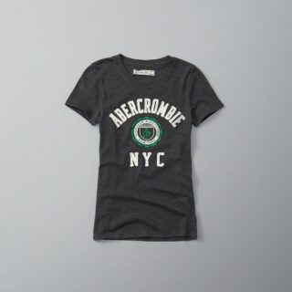 Hình Áo thun nữ Abercrombie Applique Logo Graphic Tee AF-NT66