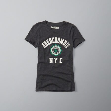 Hình Áo thun nữ Abercrombie Applique Logo Graphic Tee AF-NT66