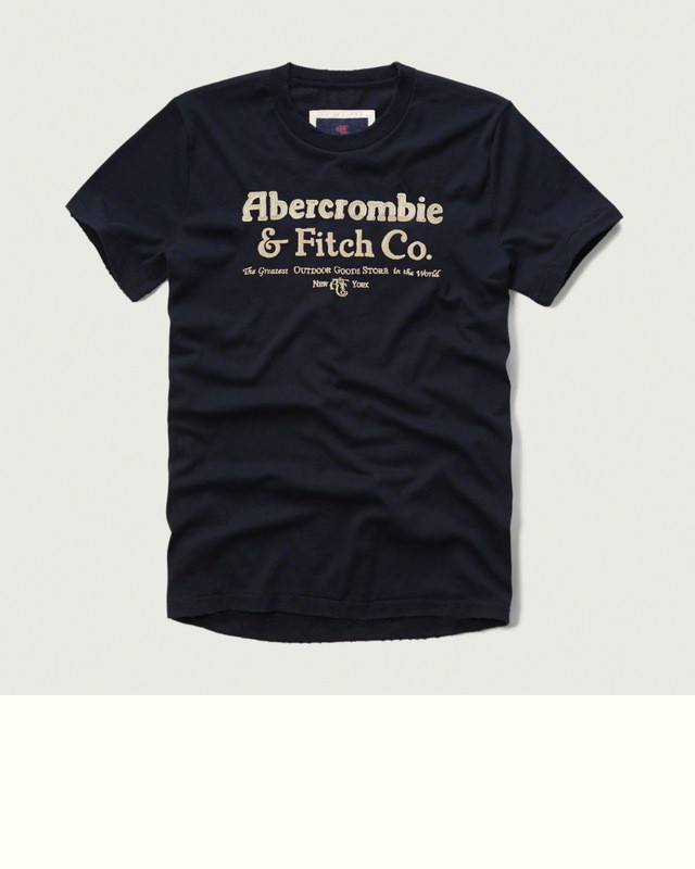 Hình Áo thun nam Abercrombie Applique Logo Graphic Tee AF-T139