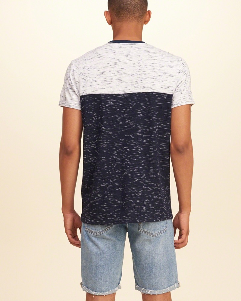 Hình Áo thun nam Hollister Textured Colorblock Tee HCO-T109