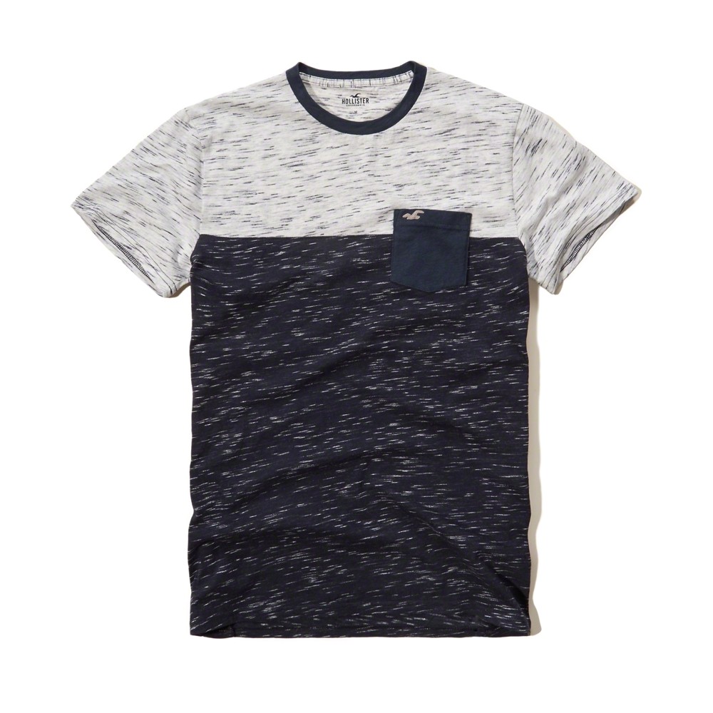 Hình Áo thun nam Hollister Textured Colorblock Tee HCO-T109