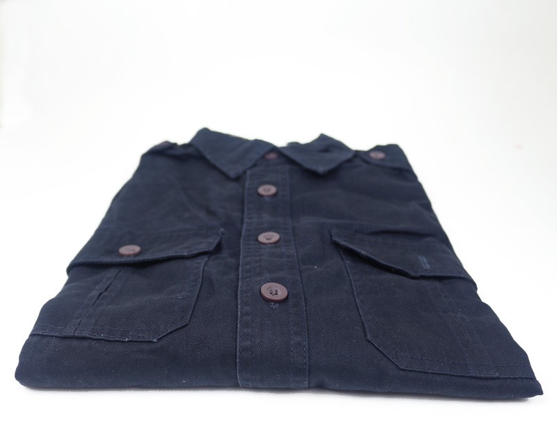 Hình Áo sơmi khaki nam Abercrombie Military AF-SM15