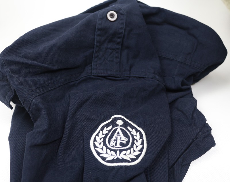 Hình Áo sơmi khaki nam Abercrombie Military AF-SM15