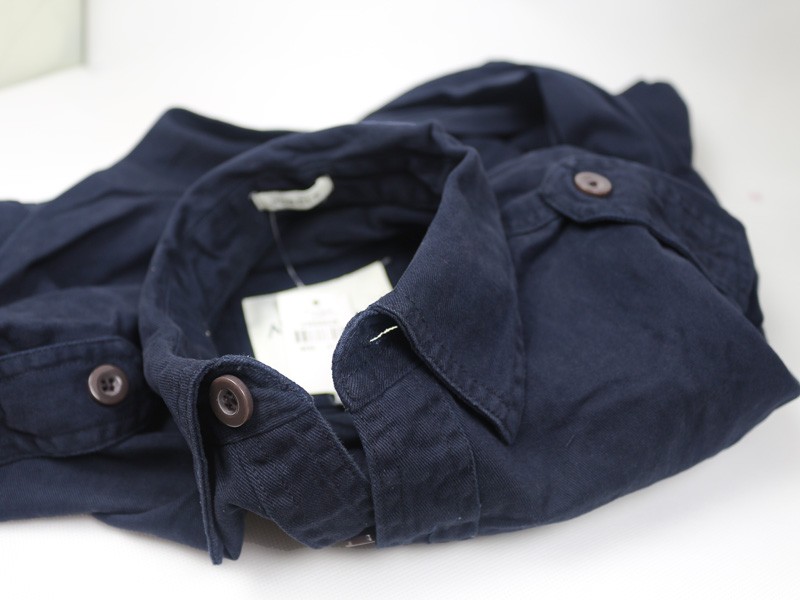 Hình Áo sơmi khaki nam Abercrombie Military AF-SM15