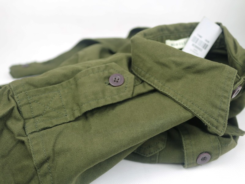 Hình Áo sơmi khaki nam Abercrombie Military Button AF-SM16
