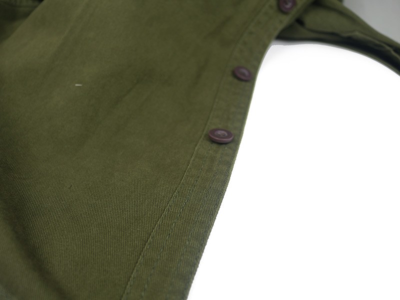 Hình Áo sơmi khaki nam Abercrombie Military Button AF-SM16