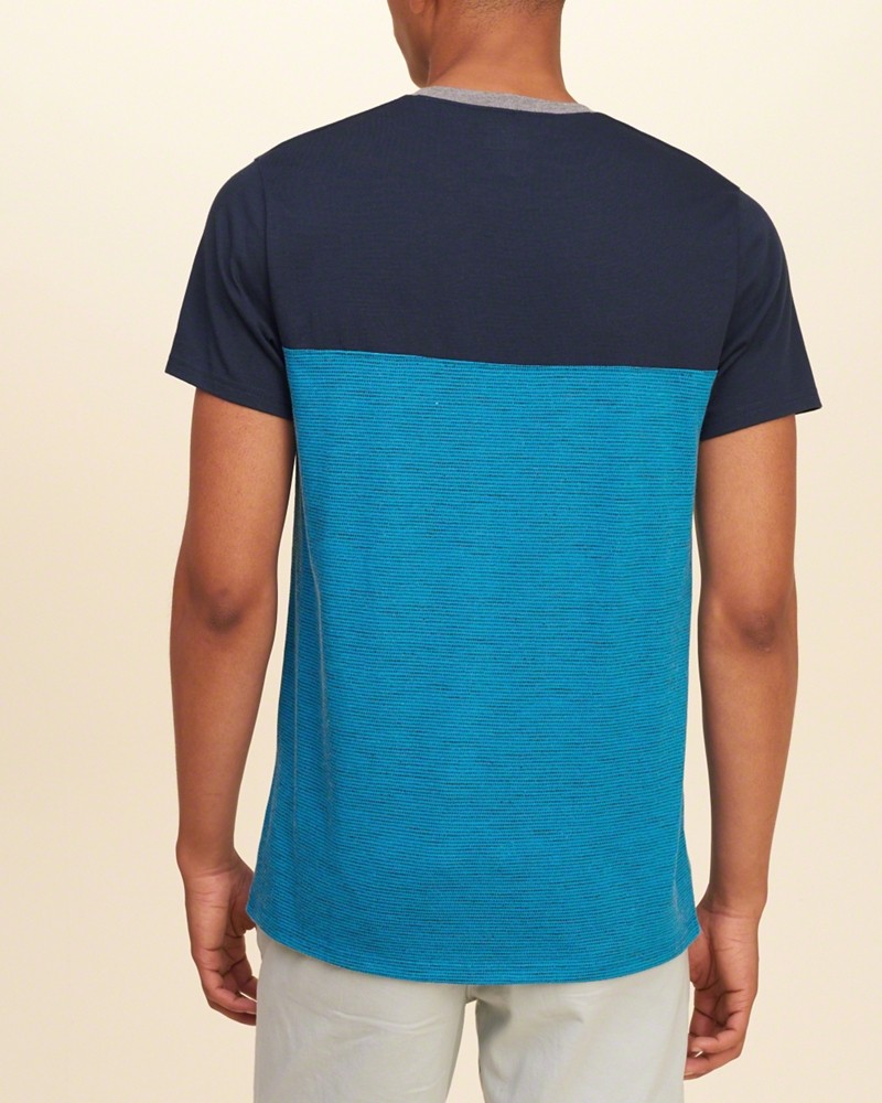 Hình Áo thun nam Hollister Textured Colorblock Tee HCO-T119