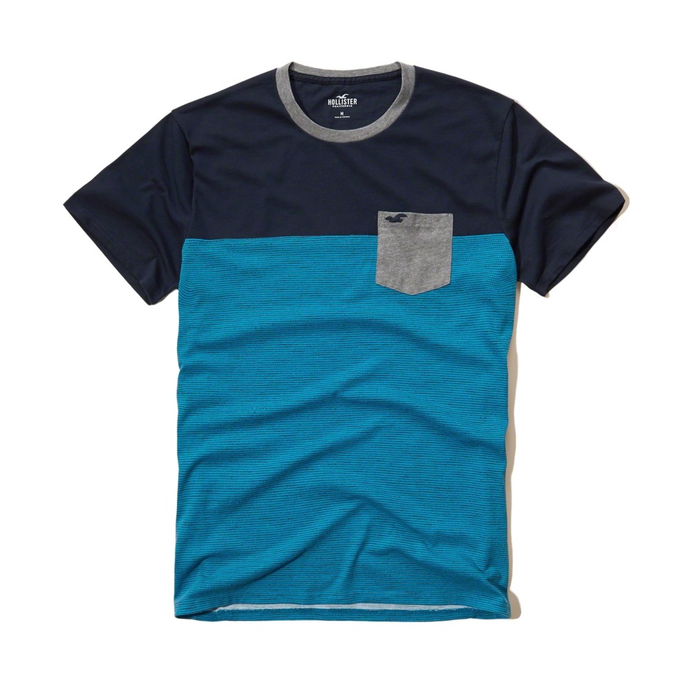 Hình Áo thun nam Hollister Textured Colorblock Tee HCO-T119