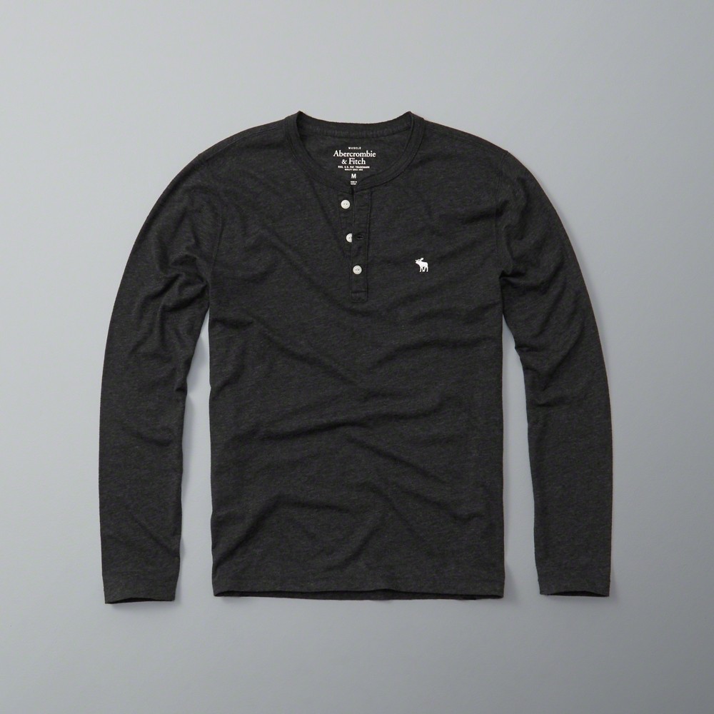 Hình Áo thun nam tay dài Abercrombie AF-HL05 Long-Sleeve Henley