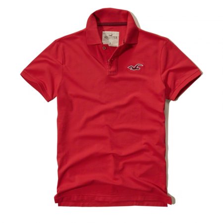 Hình Áo thun nam Hollister HCO-P58 Stretch Pique Polo Red