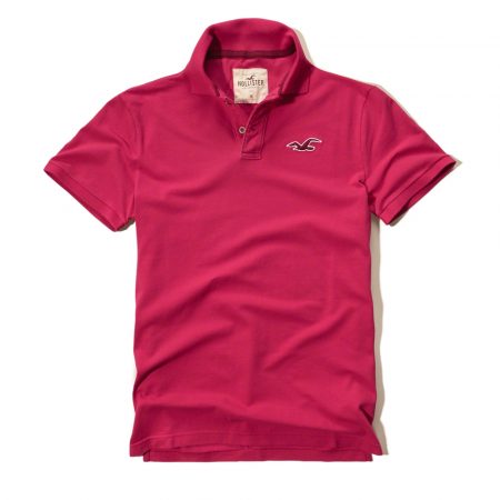 Hình Áo thun nam cổ bẻ Hollister Contrast Icon Polo HCO-P65 Pink