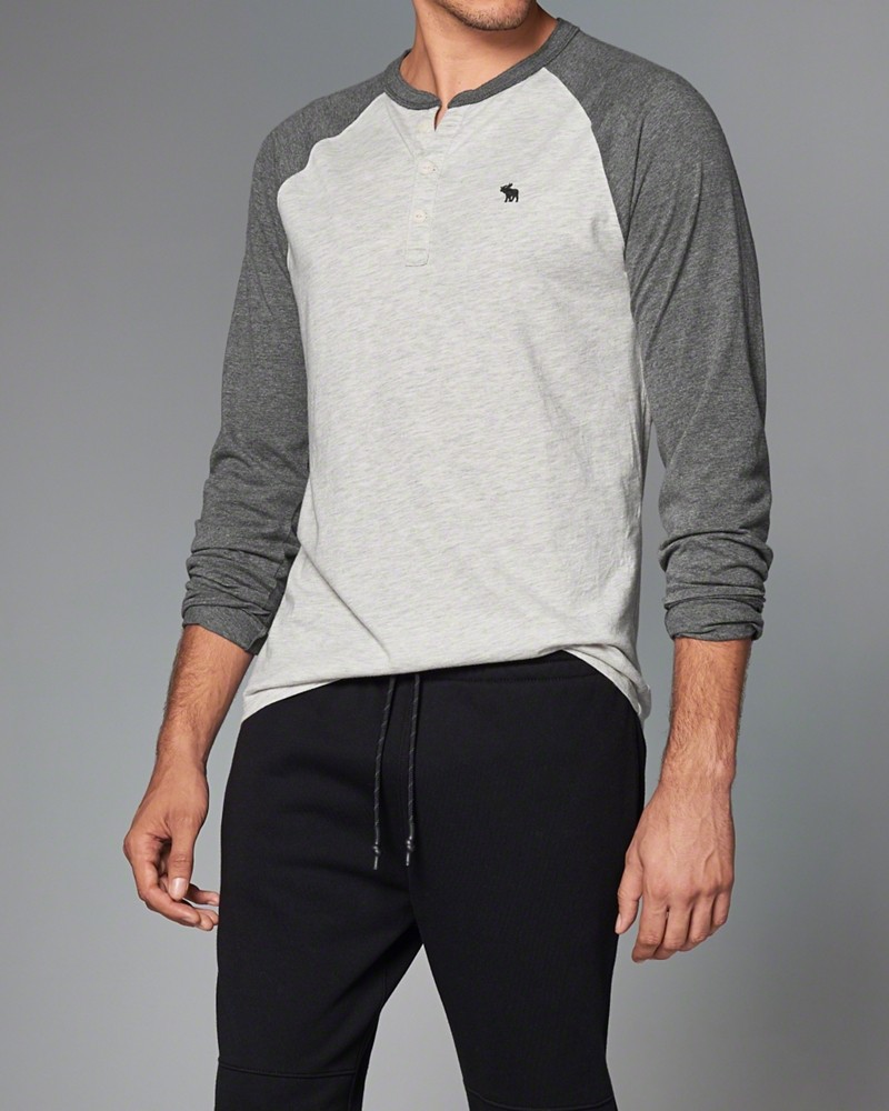 Hình Áo thun nam tay dài Abercrombie AF-HL10 Long-Sleeve Henley