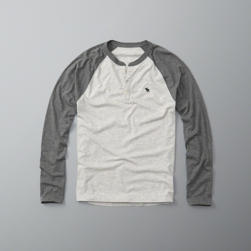 Hình Áo thun nam tay dài Abercrombie AF-HL10 Long-Sleeve Henley