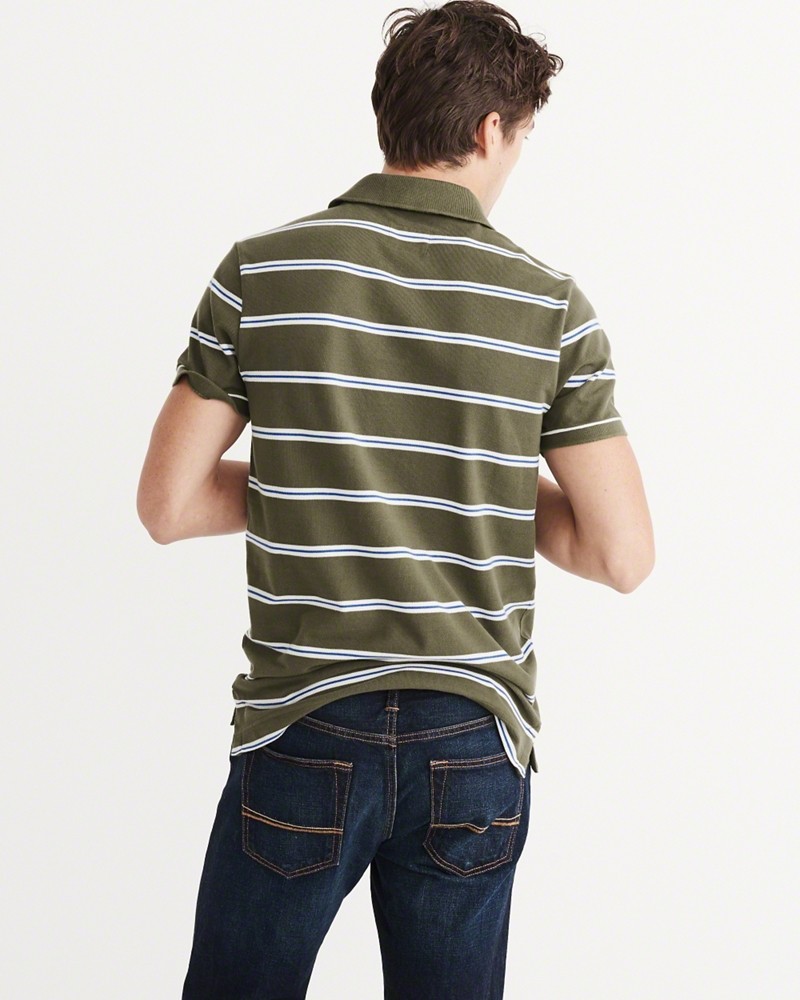 Hình Áo thun polo Abercrombie & Fitch AF-PS12 Striped Polo