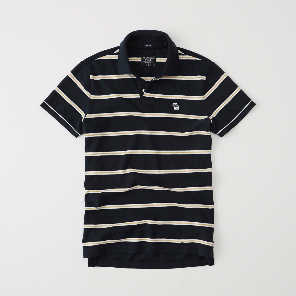Hình Áo thun polo Abercrombie & Fitch AF-PS13 Striped Polo