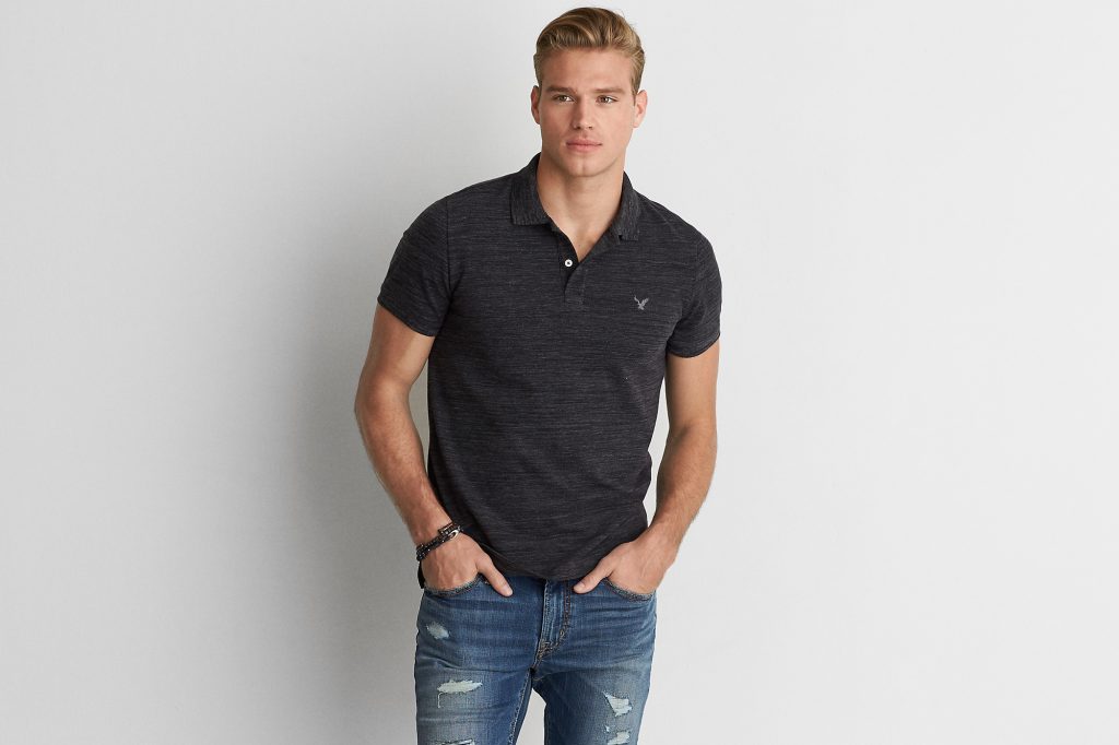 Hình Áo thun nam cổ bẻ American Eagle AE-P02 Icon Polo
