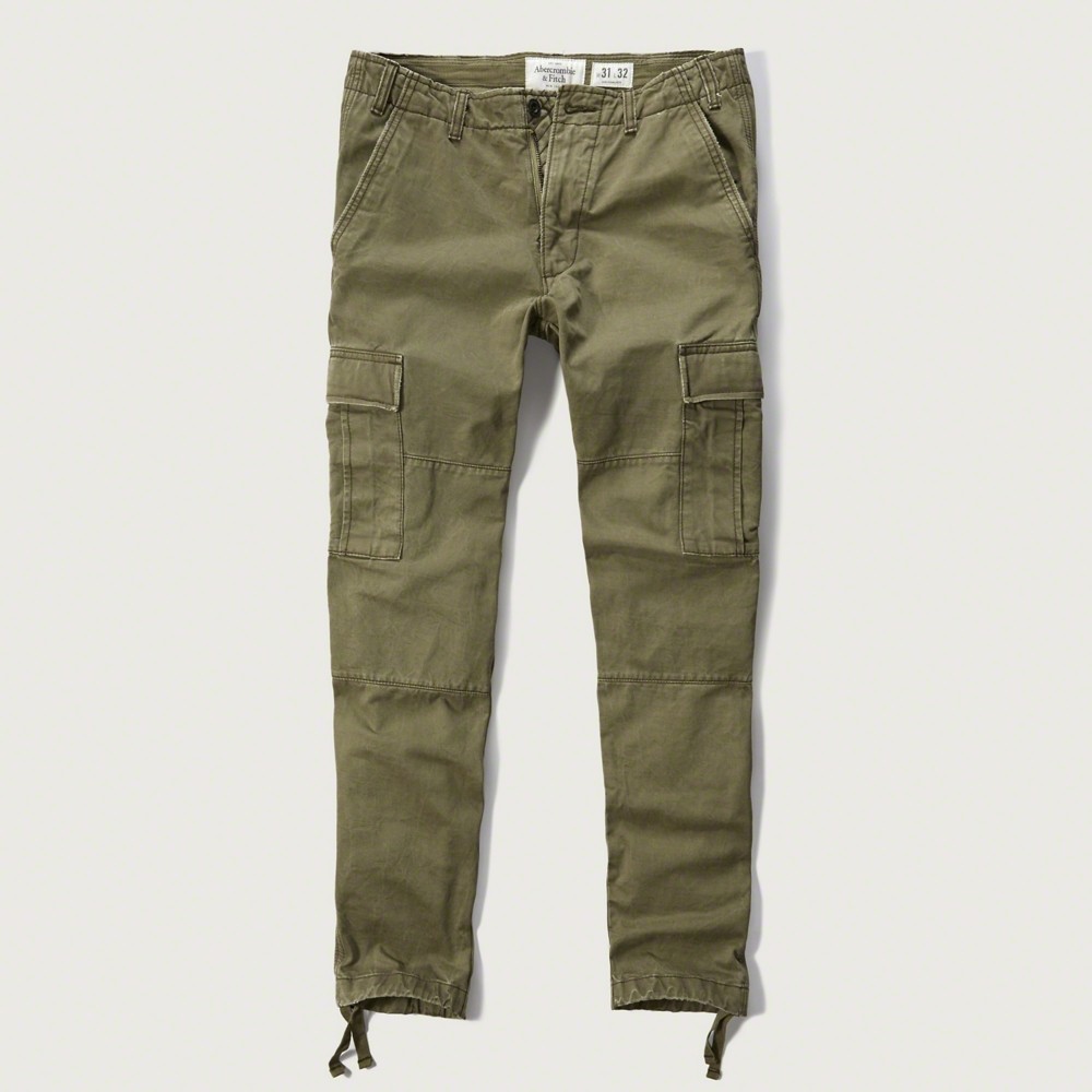 Hình Quần dài nam Abercrombie & Fitch AF-US-Q02 Slim Straight Cargo