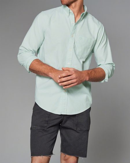 Hình Áo sơmi nam Abercrombie & Fitch AF-US-SM08 Icon Oxford Shirt