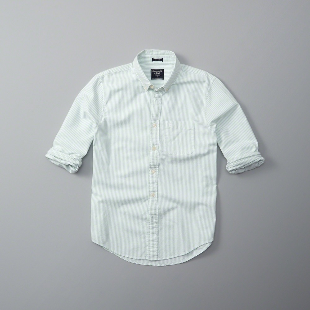 Hình Áo sơmi nam Abercrombie & Fitch AF-US-SM09 Icon Oxford Shirt