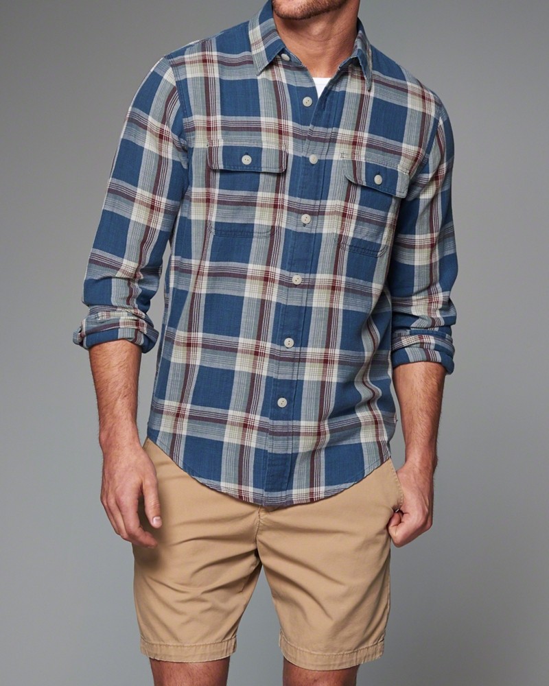 Hình Áo sơmi nam Abercrombie & Fitch AF-US-SM11 Plaid Twill Shirt