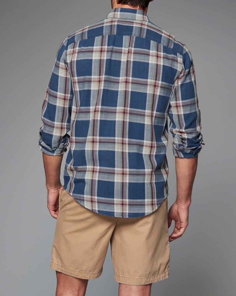 Hình Áo sơmi nam Abercrombie & Fitch AF-US-SM11 Plaid Twill Shirt