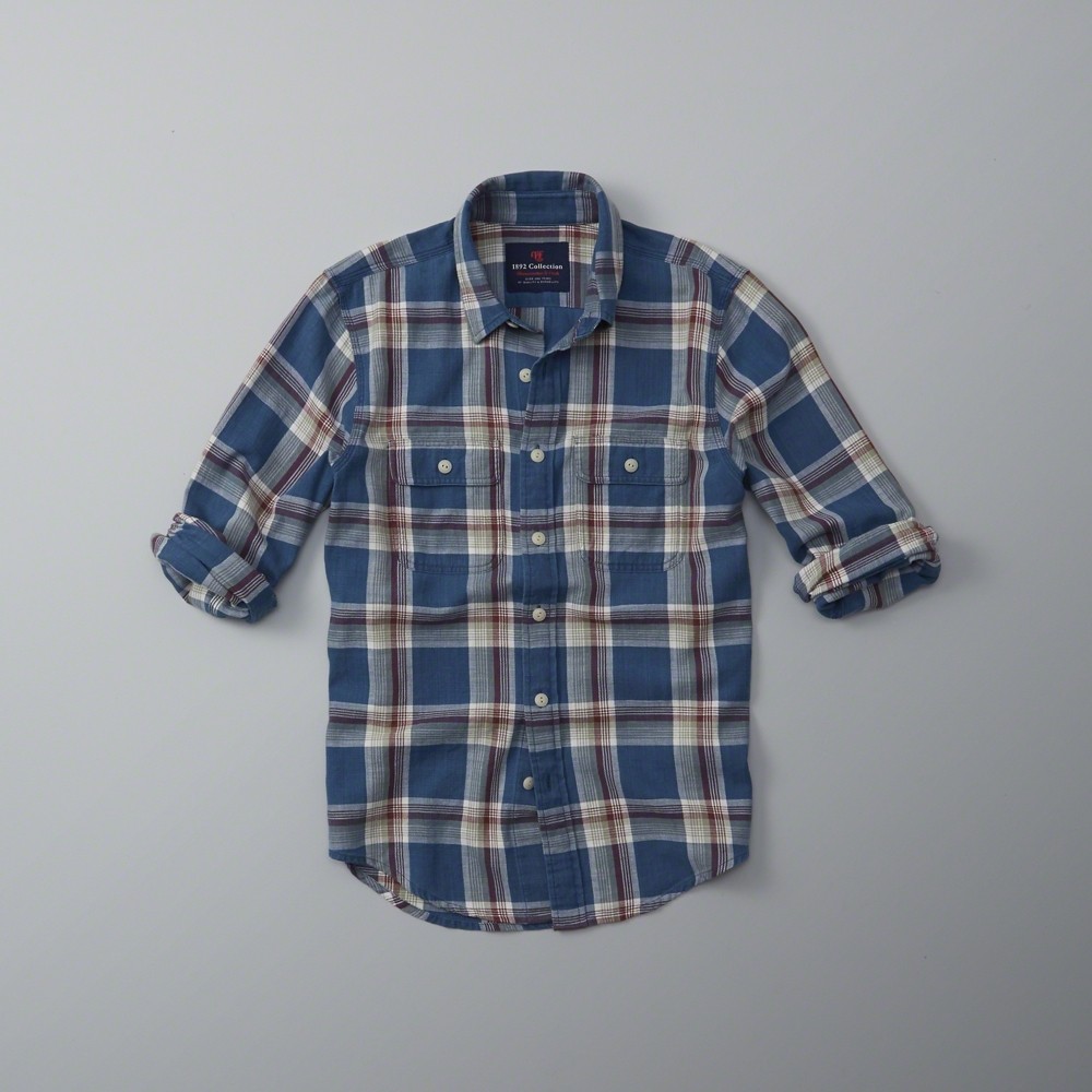 Hình Áo sơmi nam Abercrombie & Fitch AF-US-SM11 Plaid Twill Shirt