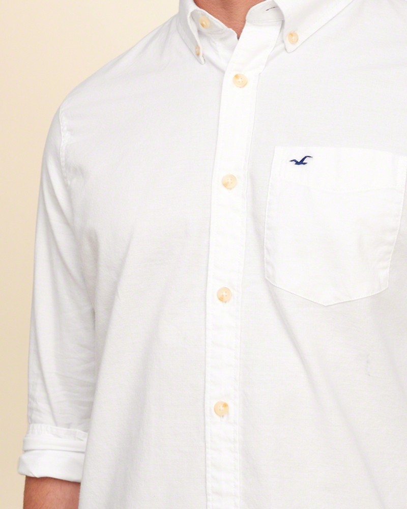 Hình Áo sơmi nam Hollister HCO-US-SM03 Solid Oxford Shirt