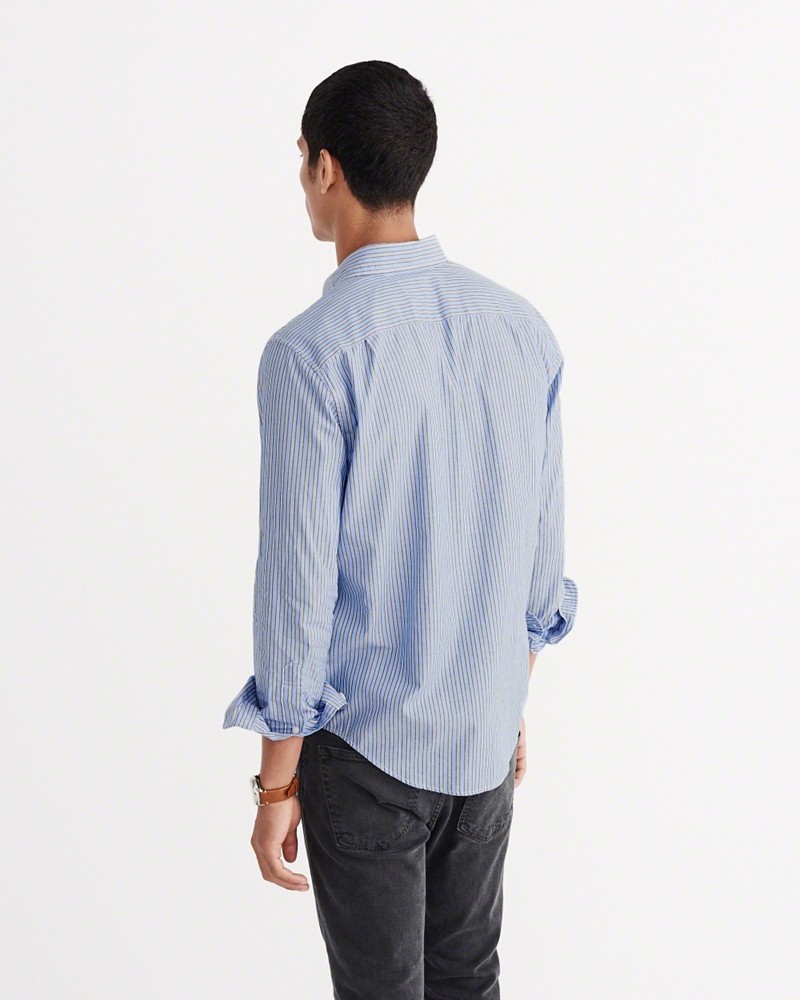 Hình Áo sơmi nam Abercrombie & Fitch AF-US-SM13 Cotton Poplin Shirt