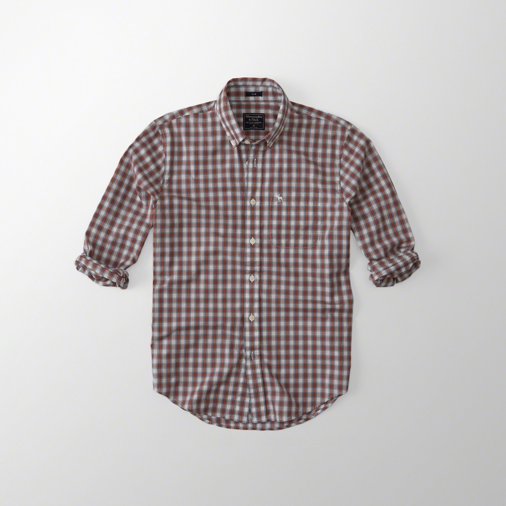 Hình Áo sơmi nam Abercrombie & Fitch AF-US-SM14 Cotton Poplin Shirt