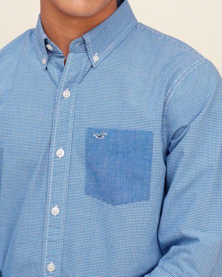 Hình Áo sơmi nam Hollister HCO-US-SM08 Contrast-Pocket