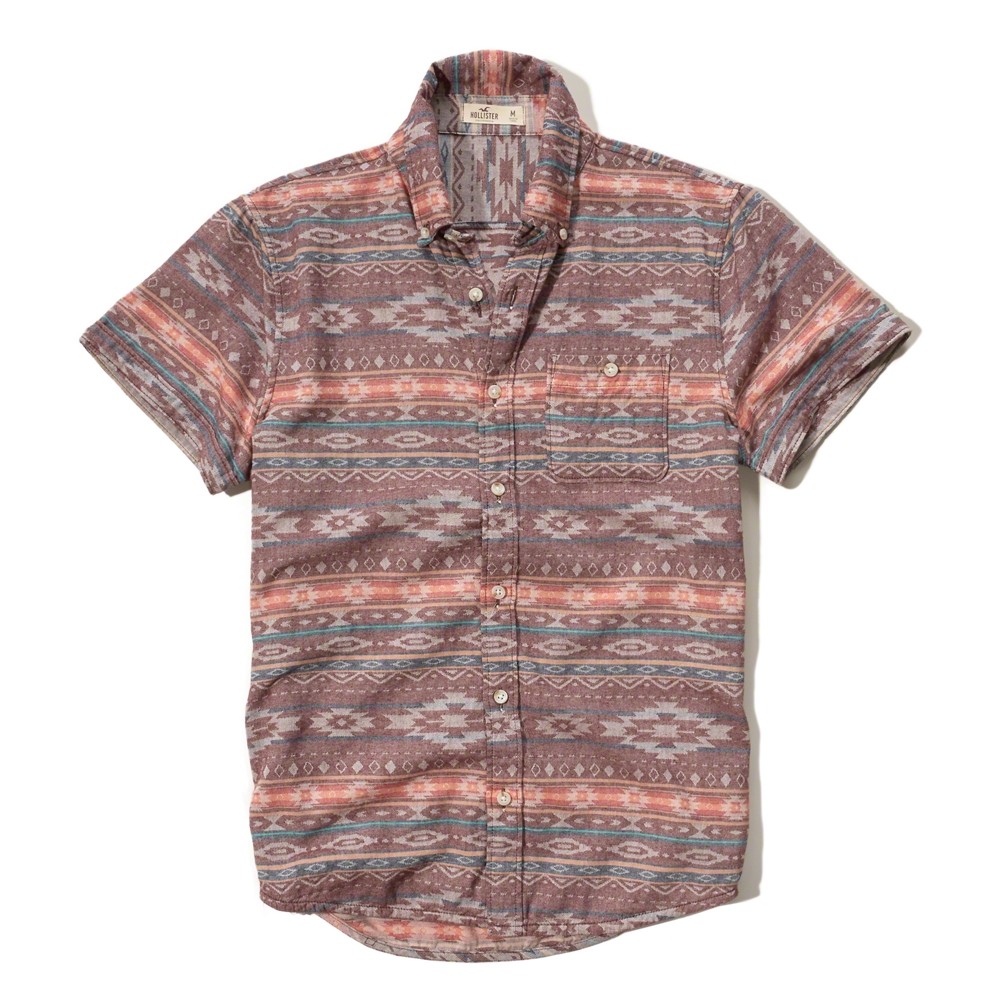 Hình Áo sơmi nam Hollister HCO-US-SM09 Reversible Poplin