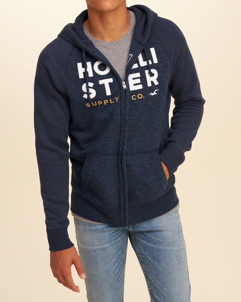 Hình Áo khoác nam Hollister HCO-US-K03 Colorblock Graphic