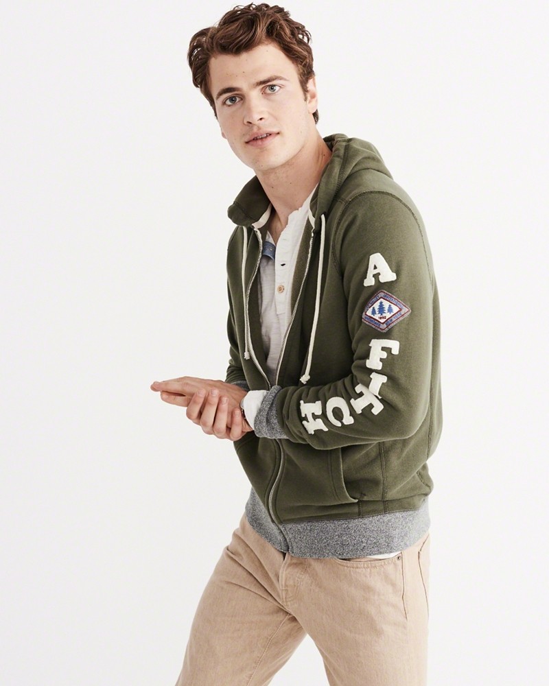 Hình Áo khoác nam Abercrombie & Fitch AF-US-K03 Graphic Full Zip