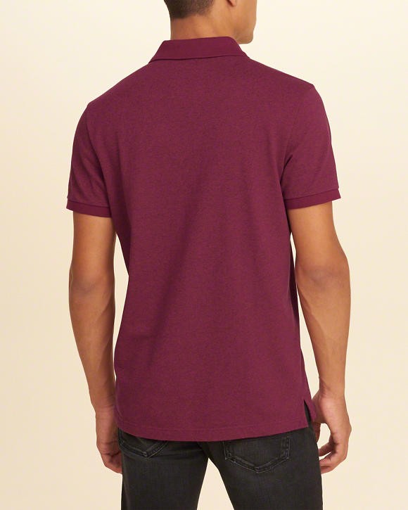 Hình Áo thun nam Hollister HCO-P89 Stretch Pique Icon heather purple
