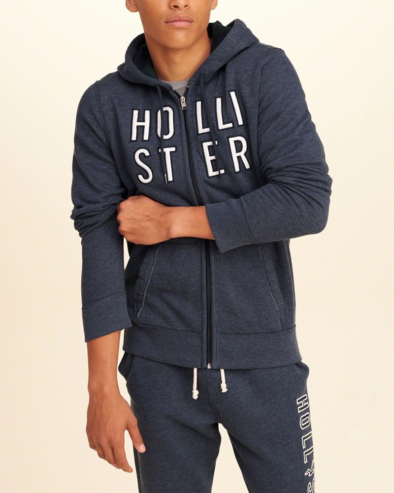 Hình Áo khoác nam Hollister HCO-US-K04 Plaid Logo Graphic